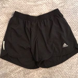 women’s black Adidas running shorts